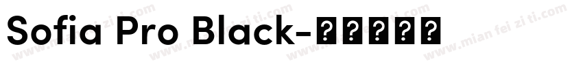 Sofia Pro Black字体转换